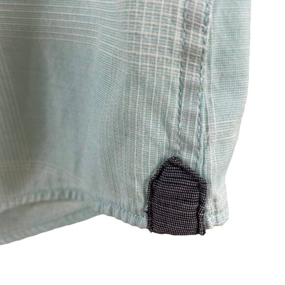 Men’s Buckle Level Ten Turquoise Blue Casual Short Sleeve Button Shirt Medium - Picture 5 of 8